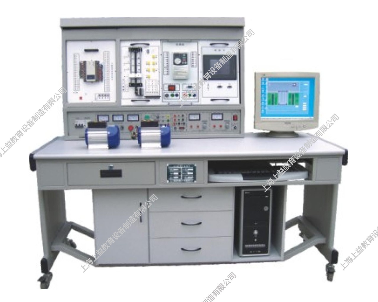 SYPLC-104A网络型PLC可编程控制器/变频调速及电气控制实验装置（PLC、变频器、触摸屏、电气控制）